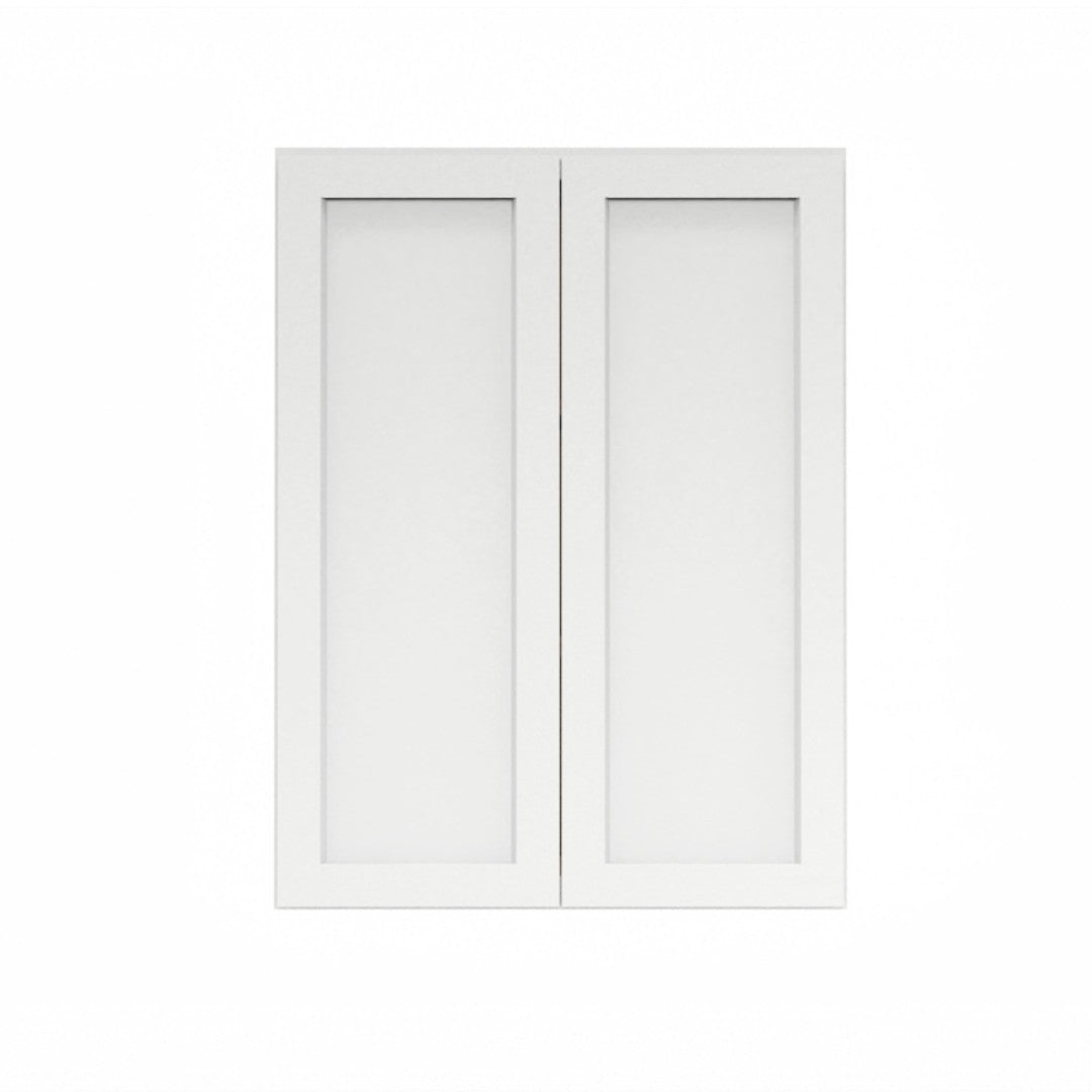 Clearance White Shaker Wall Cabinets 36" Tall - Double Door