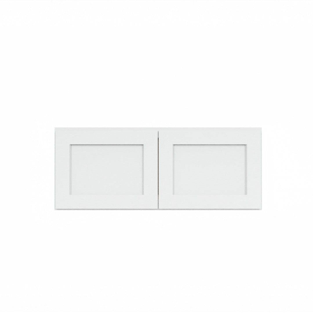 Clearance White Shaker Wall Refrigerator Cabinets - 24" Deep