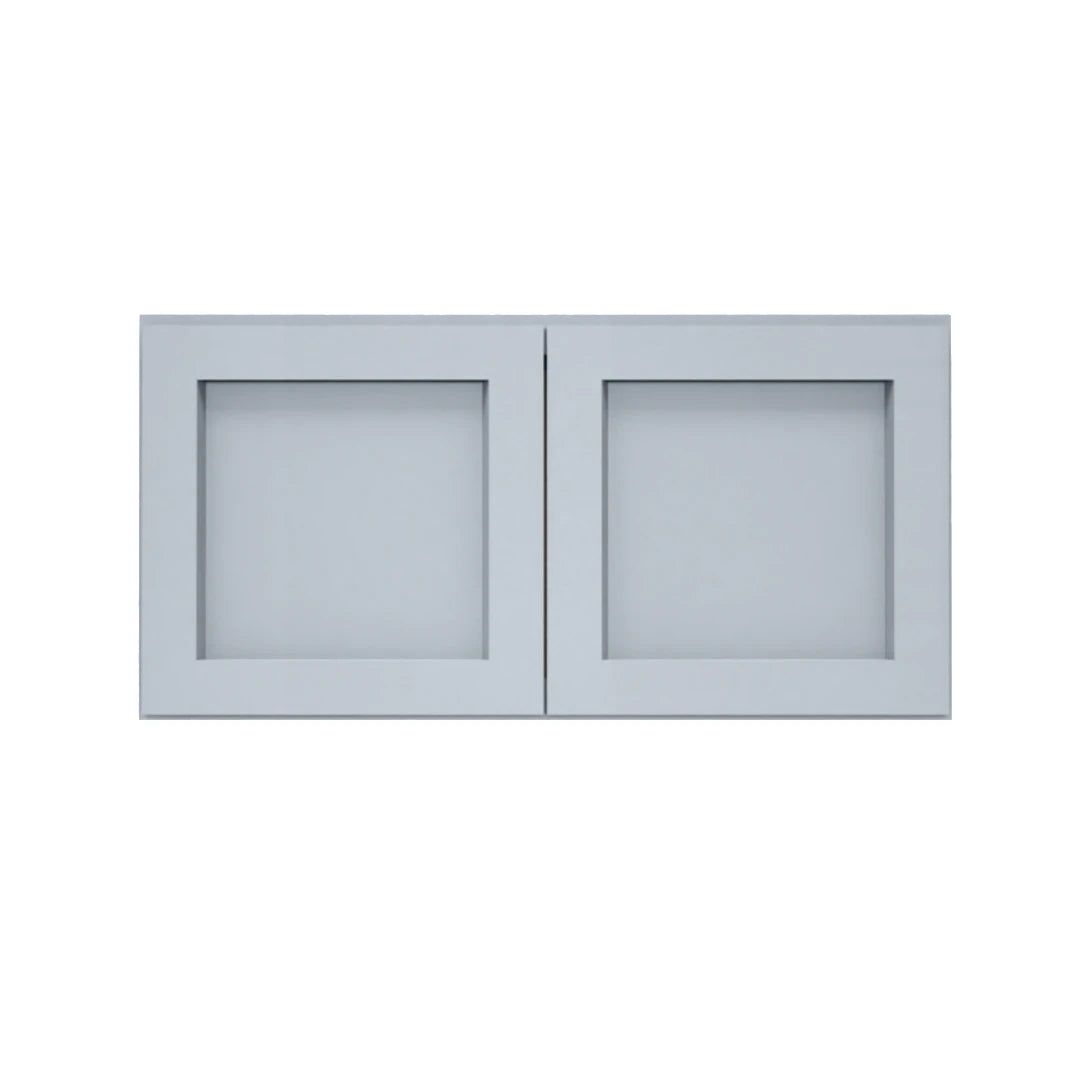 Clearance Gray Shaker Wall Bridge Cabinets - 12" Deep