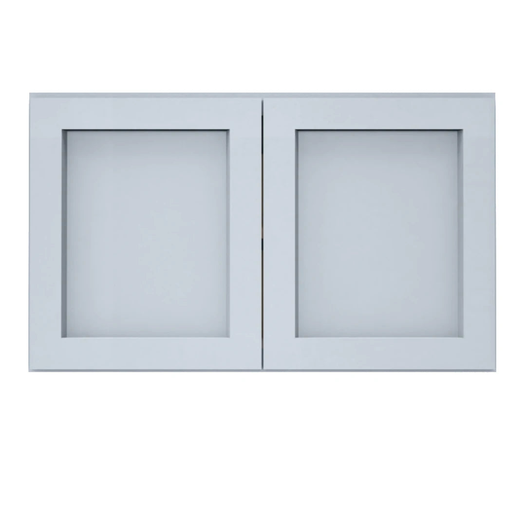 Clearance Gray Shaker Wall Refrigerator Cabinets - 24" Deep