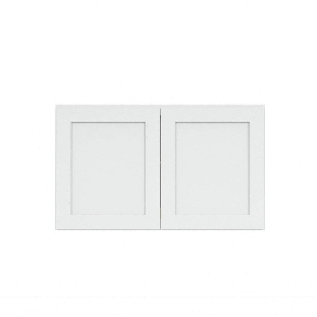 Clearance White Shaker Wall Refrigerator Cabinets - 24" Deep