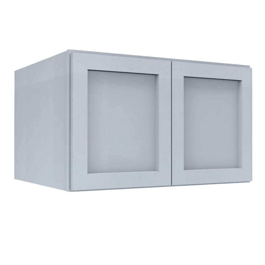 Clearance Gray Shaker Wall Refrigerator Cabinets - 24" Deep