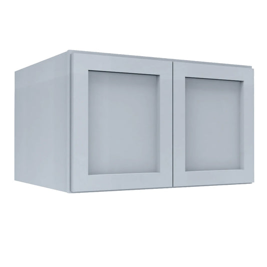 Clearance Gray Shaker Wall Refrigerator Cabinets - 24" Deep