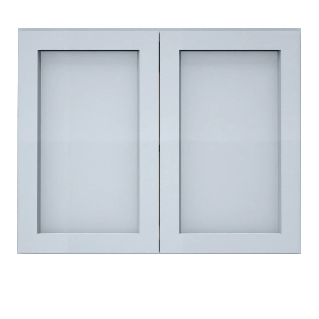 Clearance Gray Shaker Wall Refrigerator Cabinets - 24" Deep