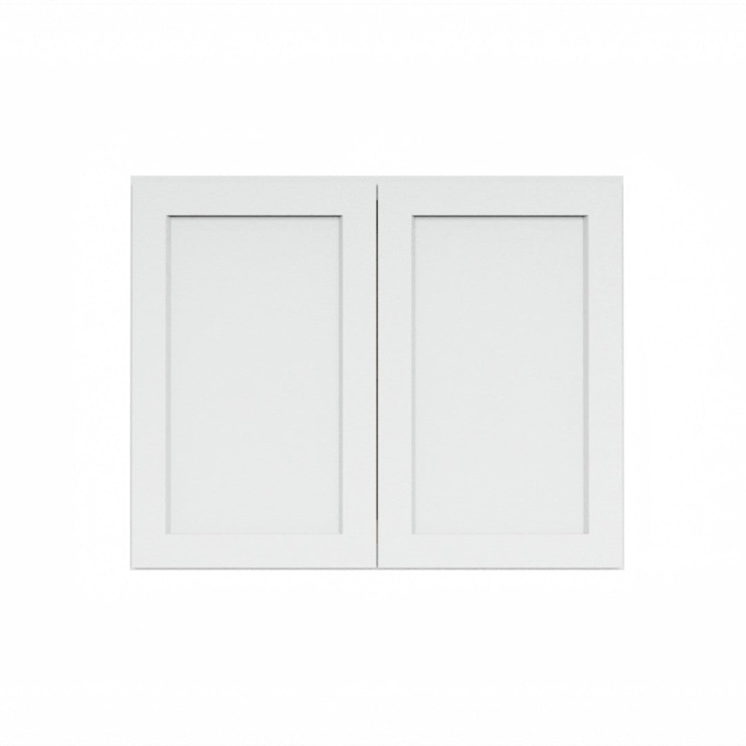 Clearance White Shaker Wall Refrigerator Cabinets - 24" Deep