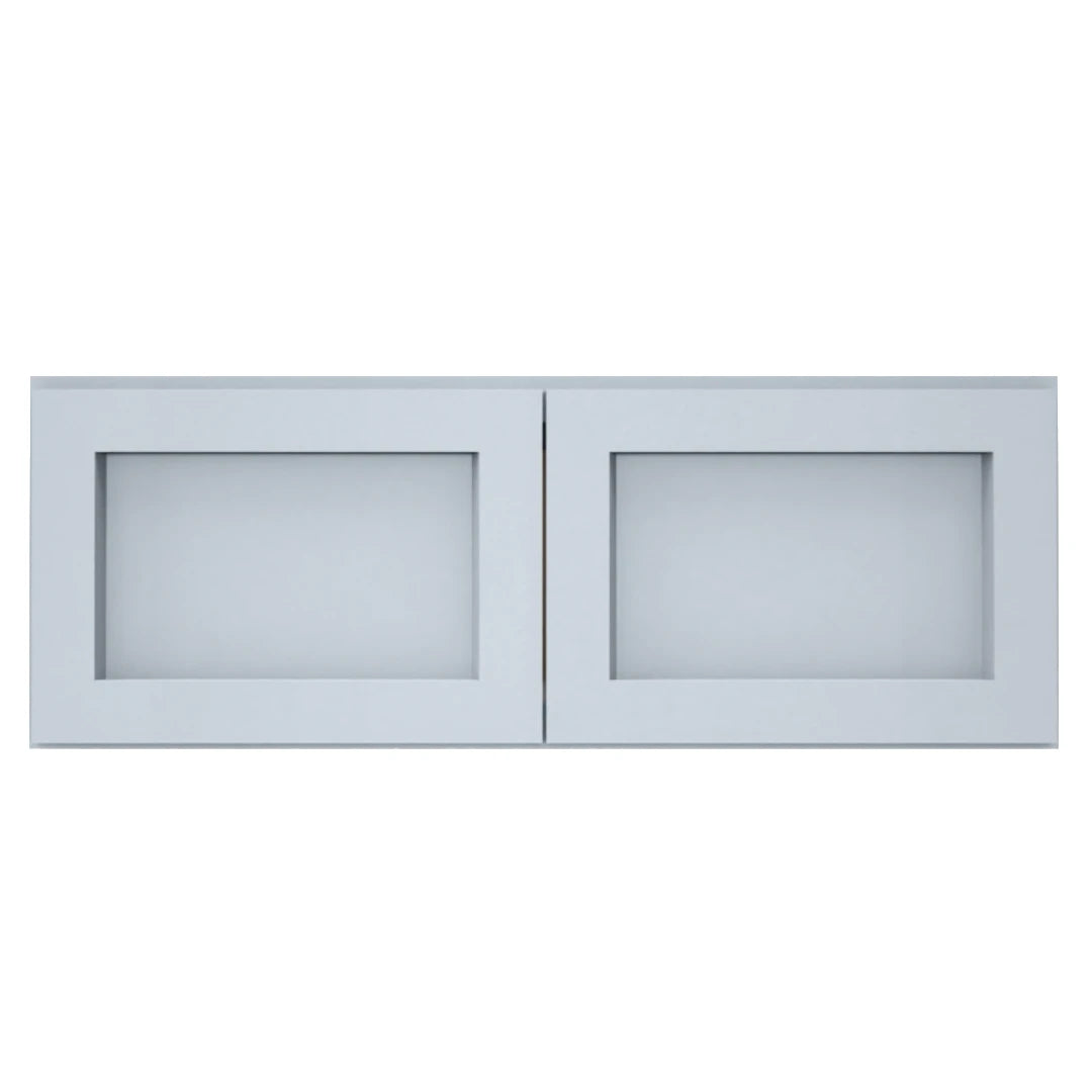Clearance Gray Shaker Wall Refrigerator Cabinets - 24" Deep