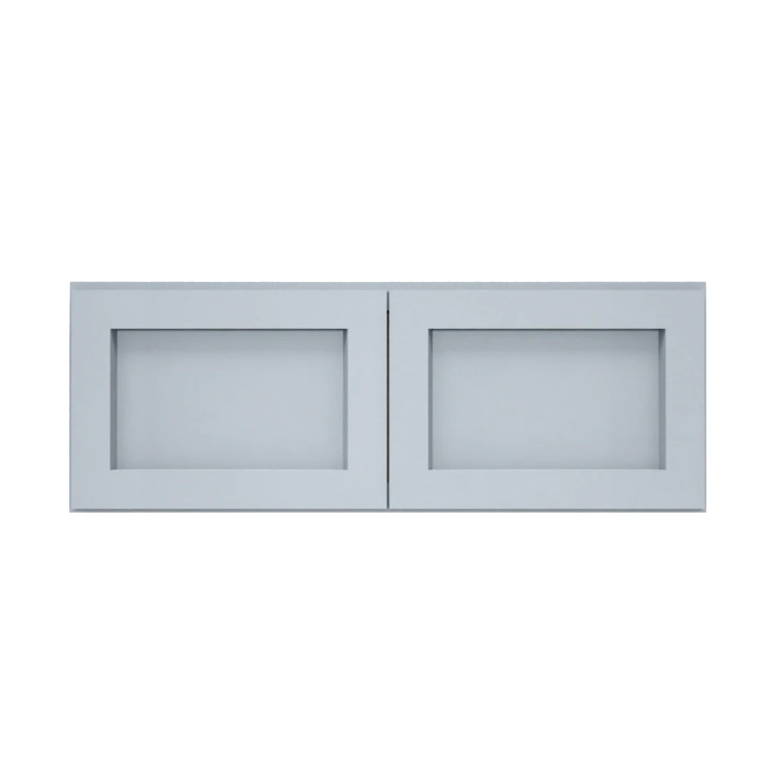 Clearance Gray Shaker Wall Bridge Cabinets - 12" Deep