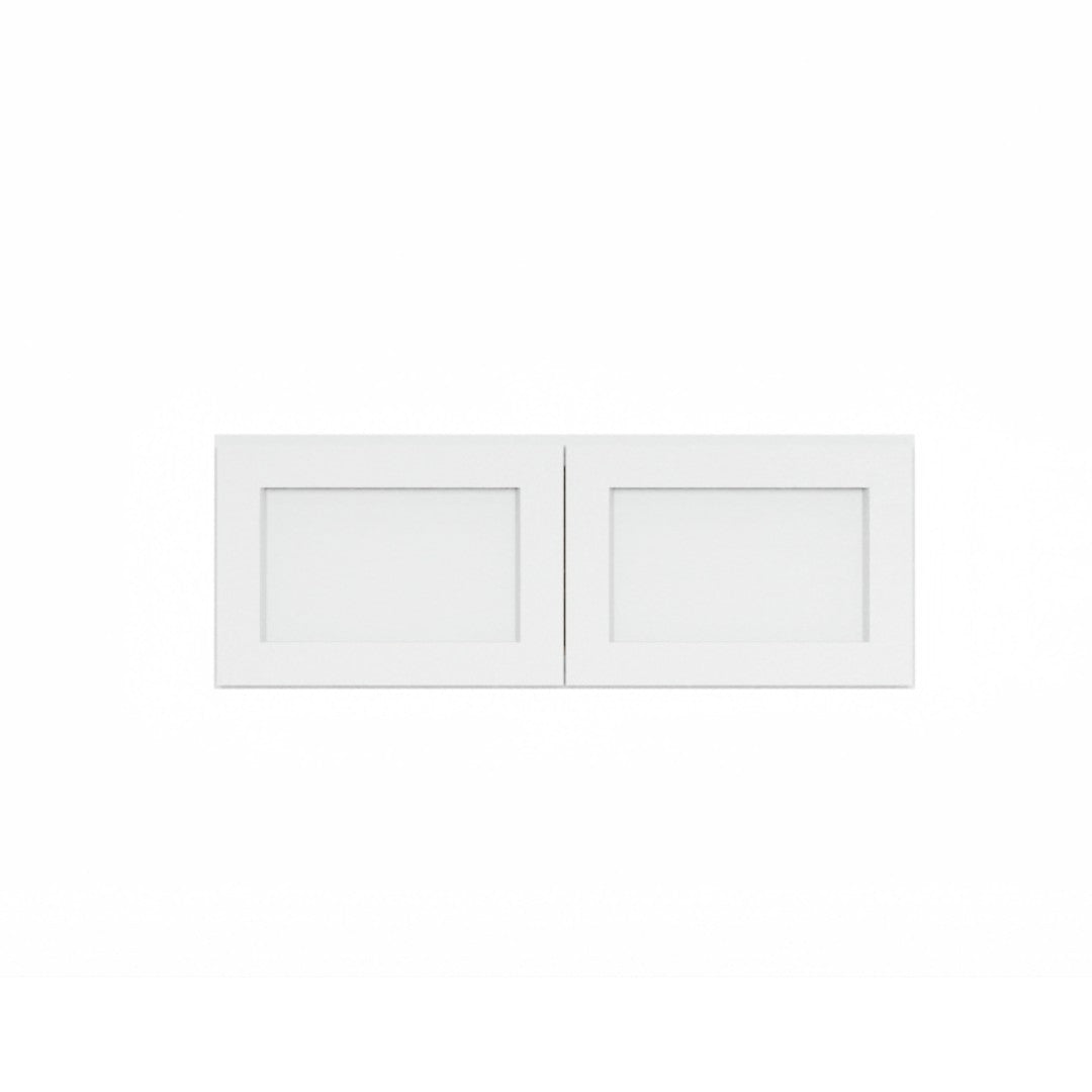 Clearance White Shaker Wall Bridge Cabinets - 12" Deep