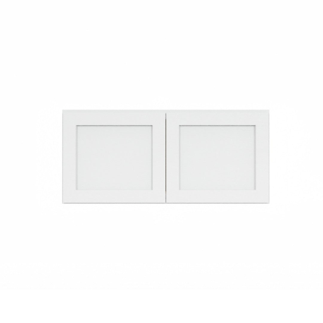 Clearance White Shaker Wall Bridge Cabinets - 12" Deep