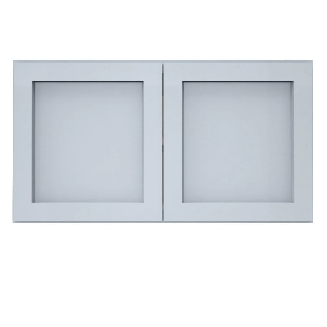 Clearance Gray Shaker Wall Refrigerator Cabinets - 24" Deep