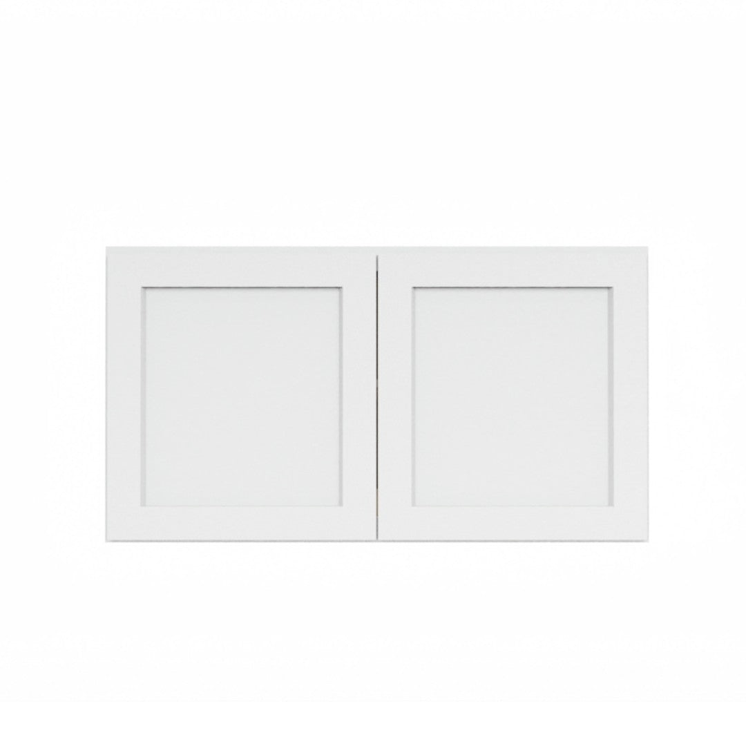Clearance White Shaker Wall Refrigerator Cabinets - 24" Deep