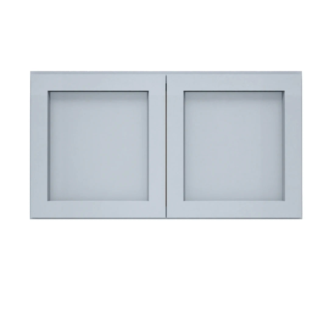 Clearance Gray Shaker Wall Bridge Cabinets - 12" Deep