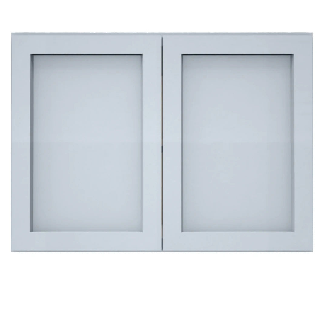 Clearance Gray Shaker Wall Refrigerator Cabinets - 24" Deep