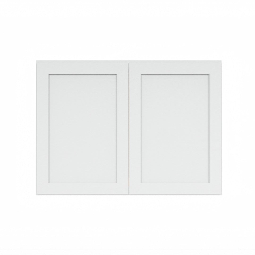 Clearance White Shaker Wall Refrigerator Cabinets - 24" Deep