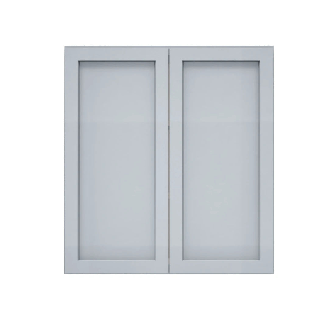 Clearance Gray Shaker Wall Cabinets 36" Tall - Double Door