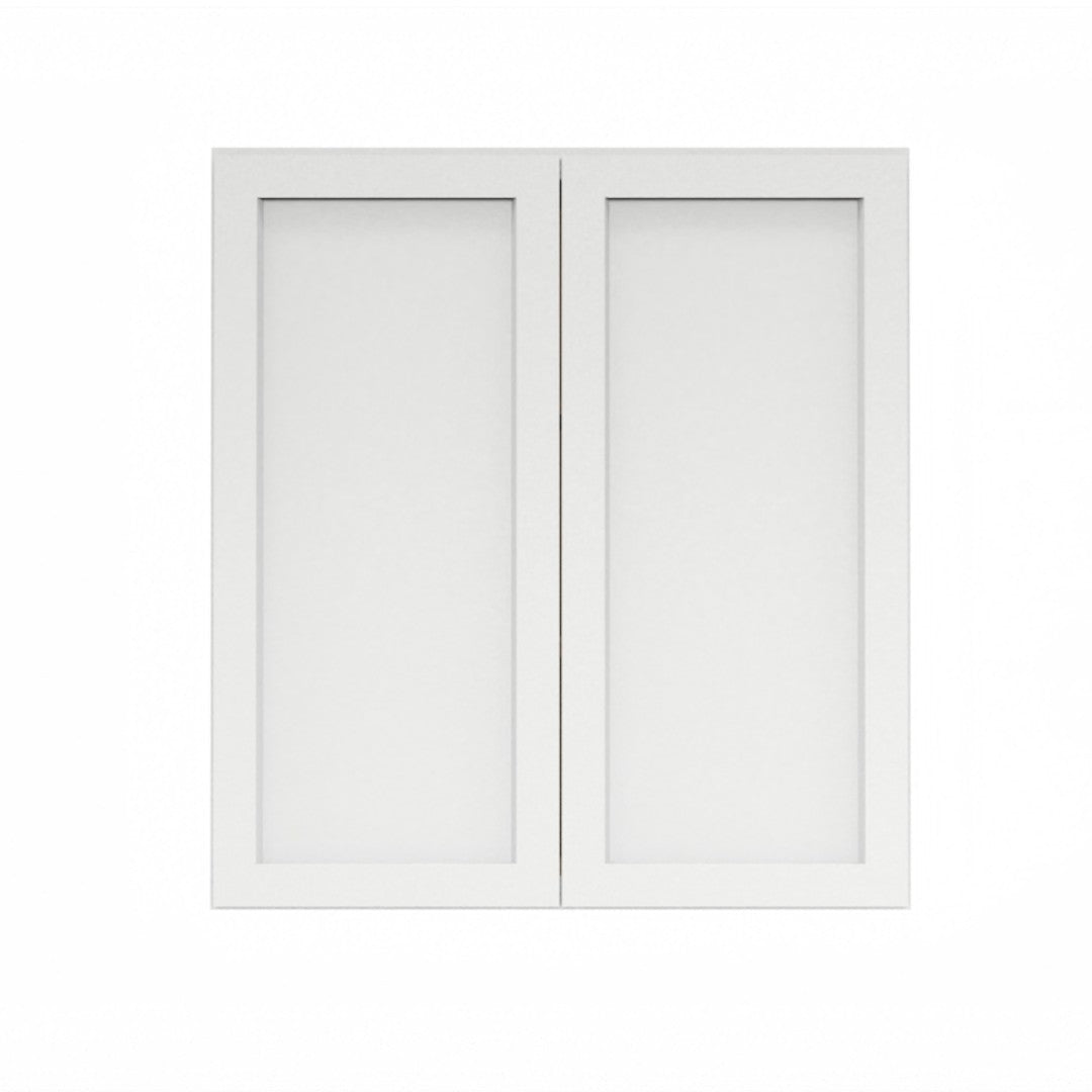 Clearance White Shaker Wall Cabinets 36" Tall - Double Door