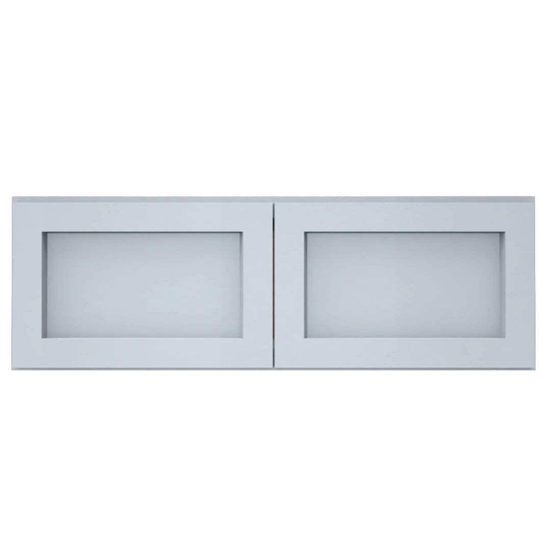 Clearance Gray Shaker Wall Refrigerator Cabinets - 24" Deep