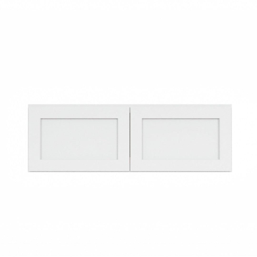 Clearance White Shaker Wall Refrigerator Cabinets - 24" Deep