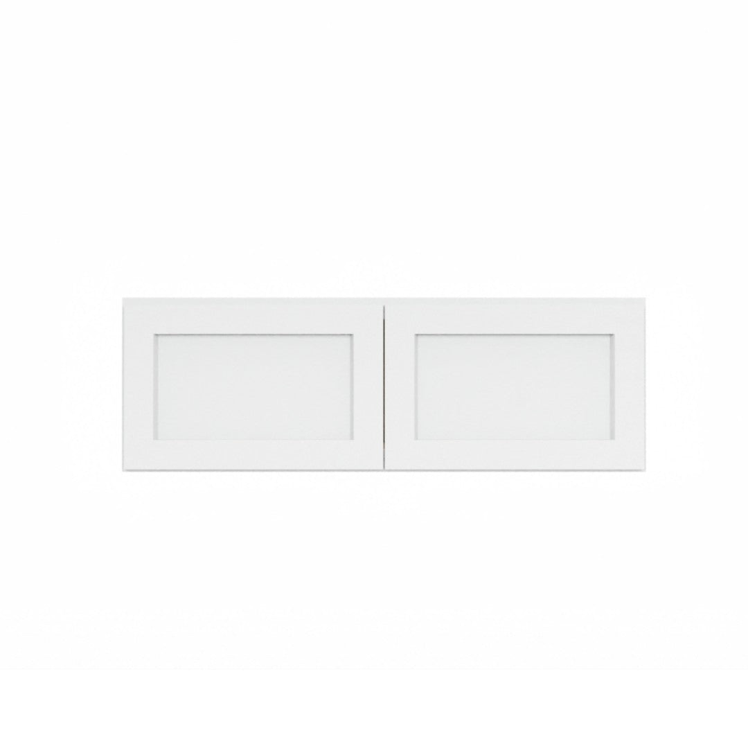 Clearance White Shaker Wall Bridge Cabinets - 12" Deep