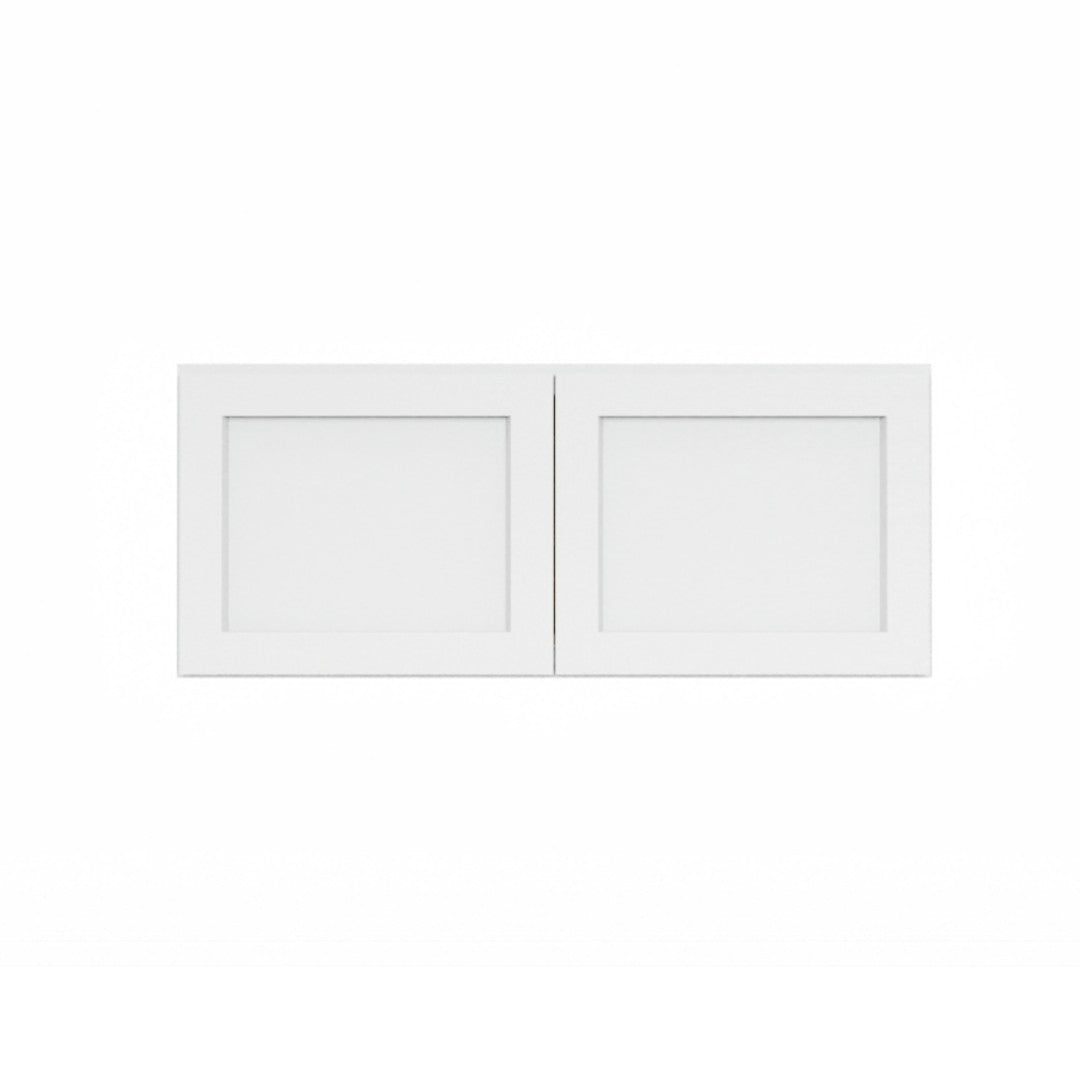 Clearance White Shaker Wall Bridge Cabinets - 12" Deep