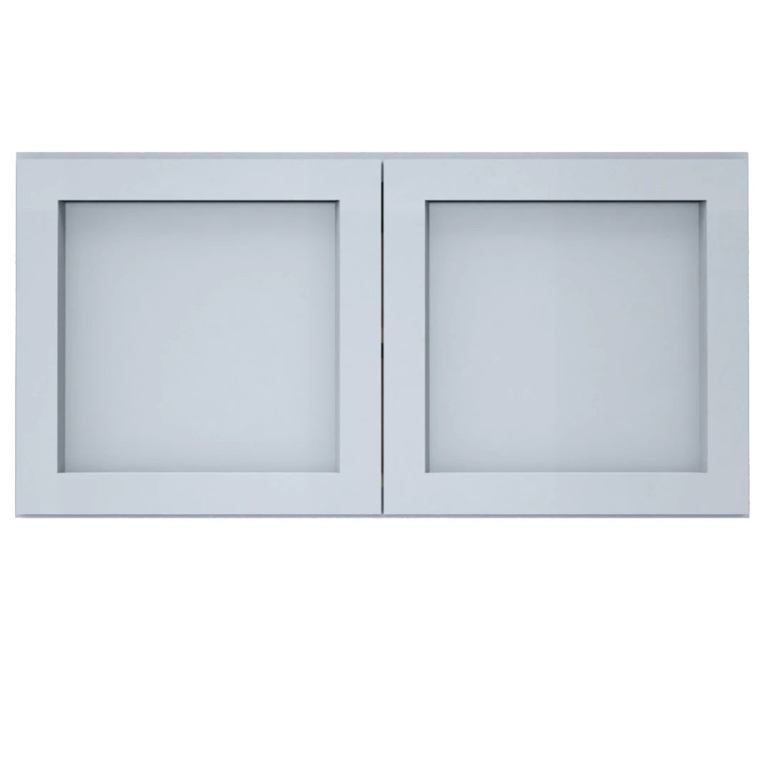 Clearance Gray Shaker Wall Refrigerator Cabinets - 24" Deep