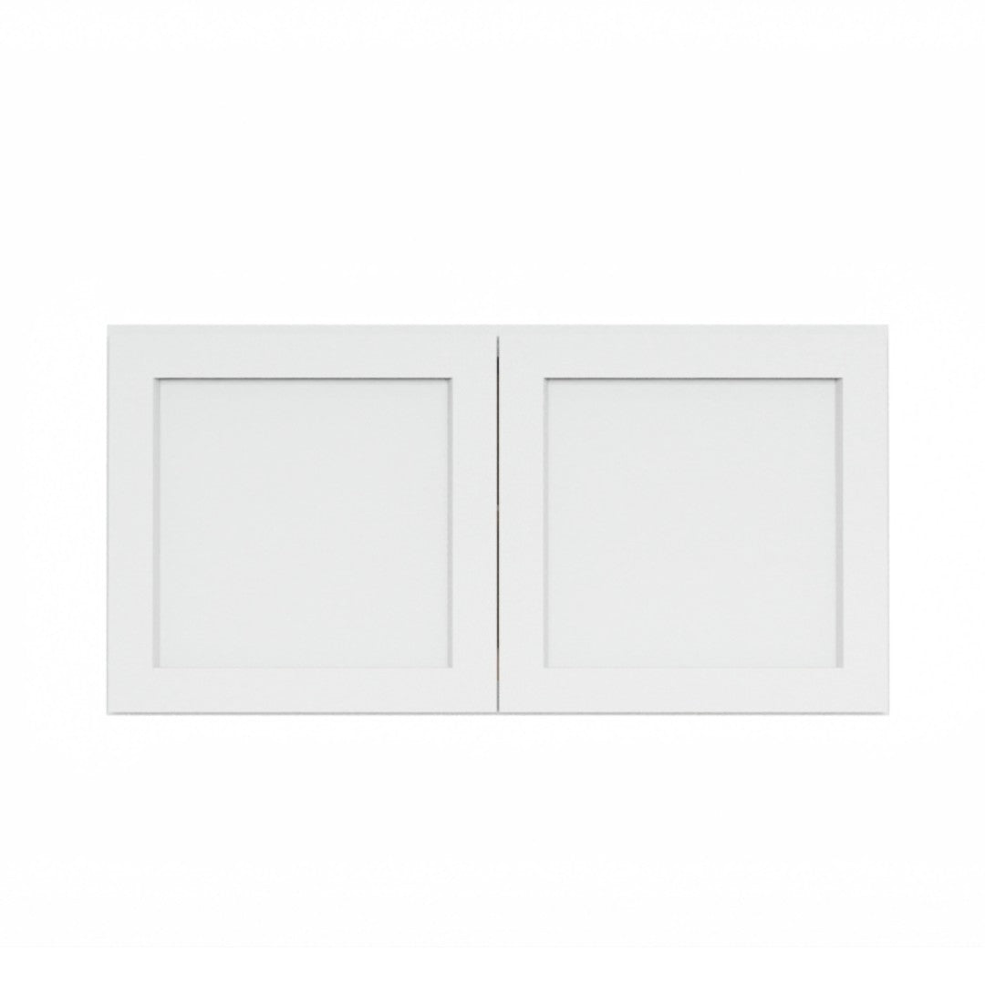 Clearance White Shaker Wall Refrigerator Cabinets - 24" Deep