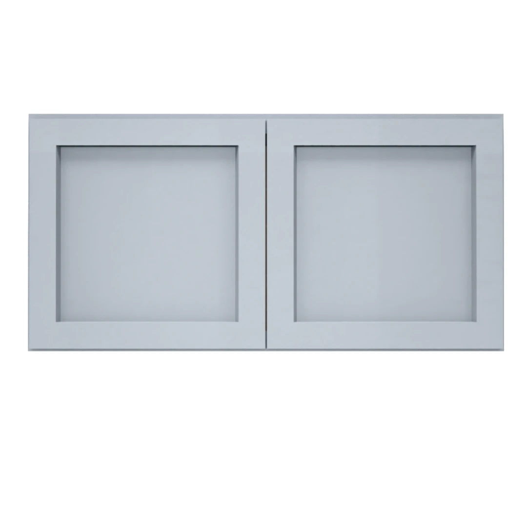 Clearance Gray Shaker Wall Bridge Cabinets - 12" Deep