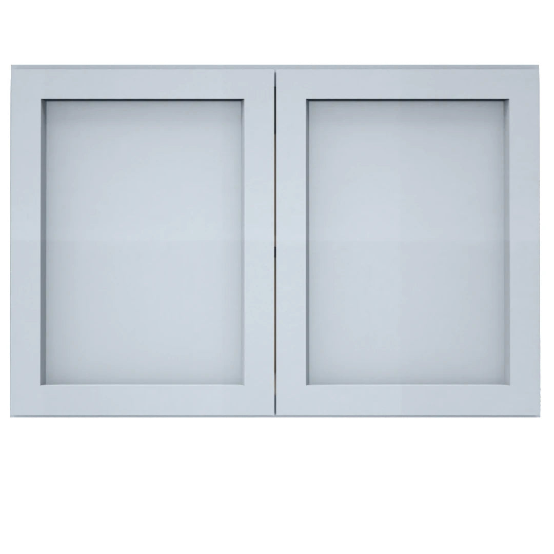 Clearance Gray Shaker Wall Refrigerator Cabinets - 24" Deep