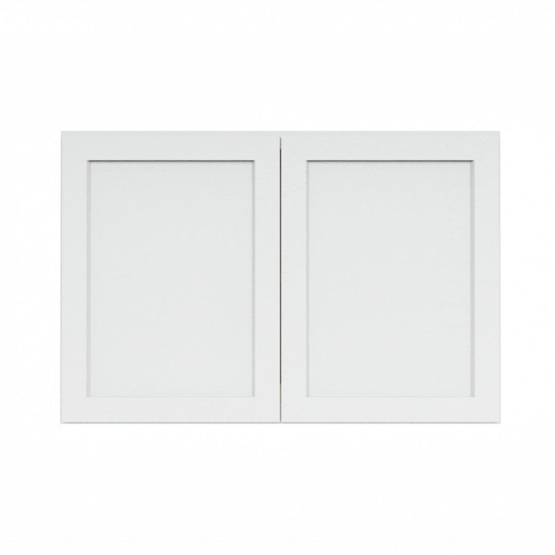 Clearance White Shaker Wall Refrigerator Cabinets - 24" Deep