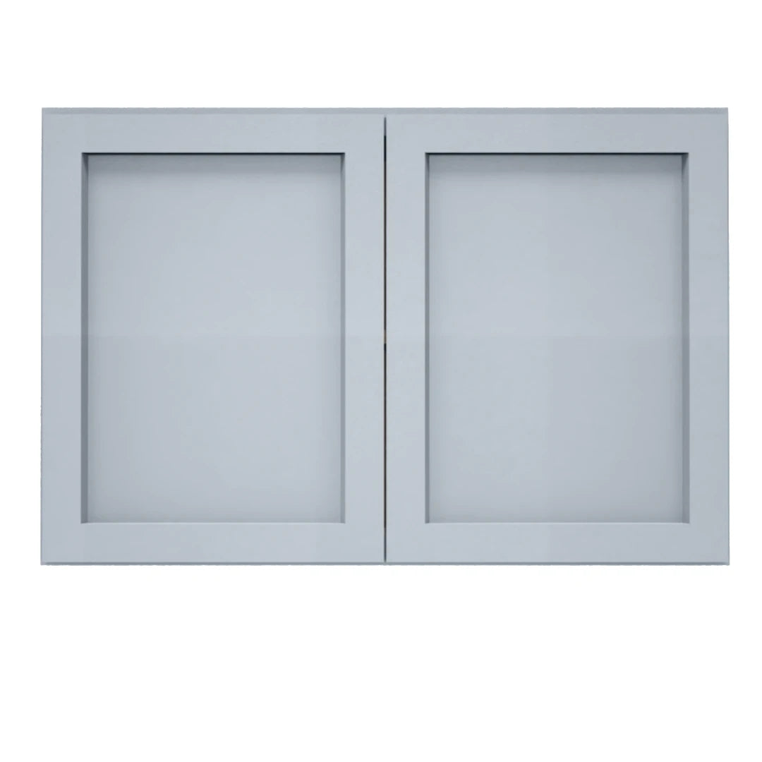 Clearance Gray Shaker Wall Bridge Cabinets - 12" Deep