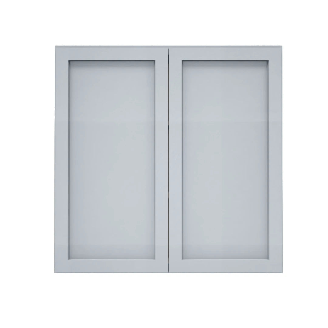 Clearance Gray Shaker Wall Cabinets 36" Tall - Double Door