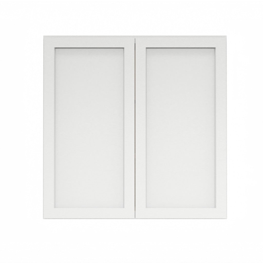 Clearance White Shaker Wall Cabinets 36" Tall - Double Door