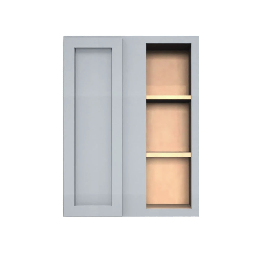 Clearance Gray Shaker Wall Blind Corner Cabinet 30" Tall