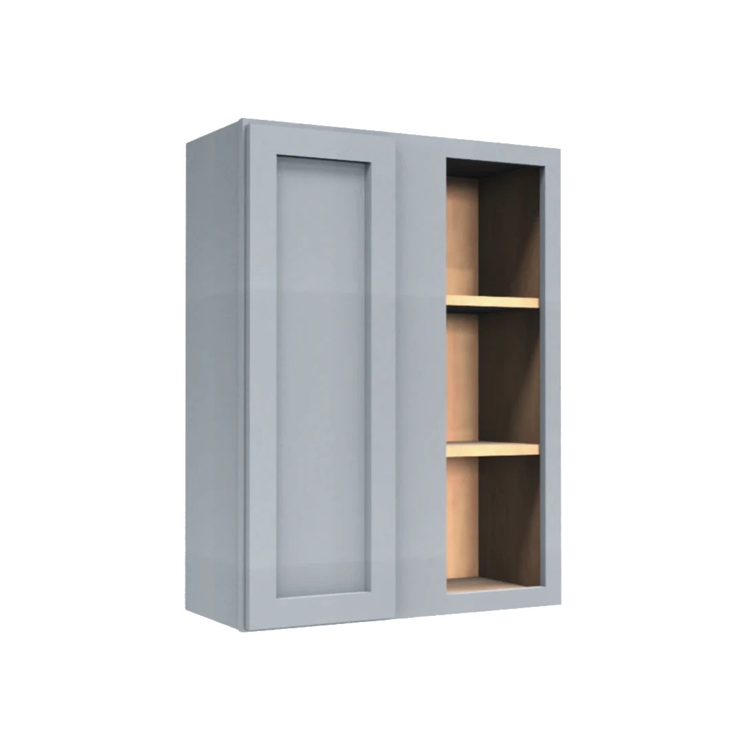 Clearance Gray Shaker Wall Blind Corner Cabinet 30" Tall