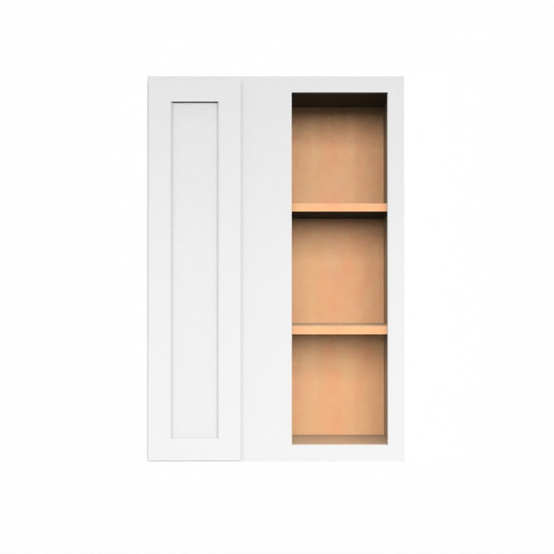 Clearance White Shaker Wall Blind Corner Cabinet 36" Tall