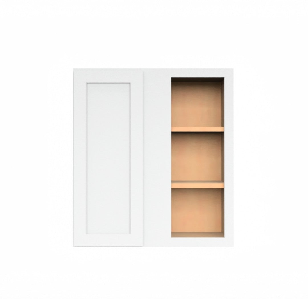 Clearance White Shaker Wall Blind Corner Cabinet 30" Tall