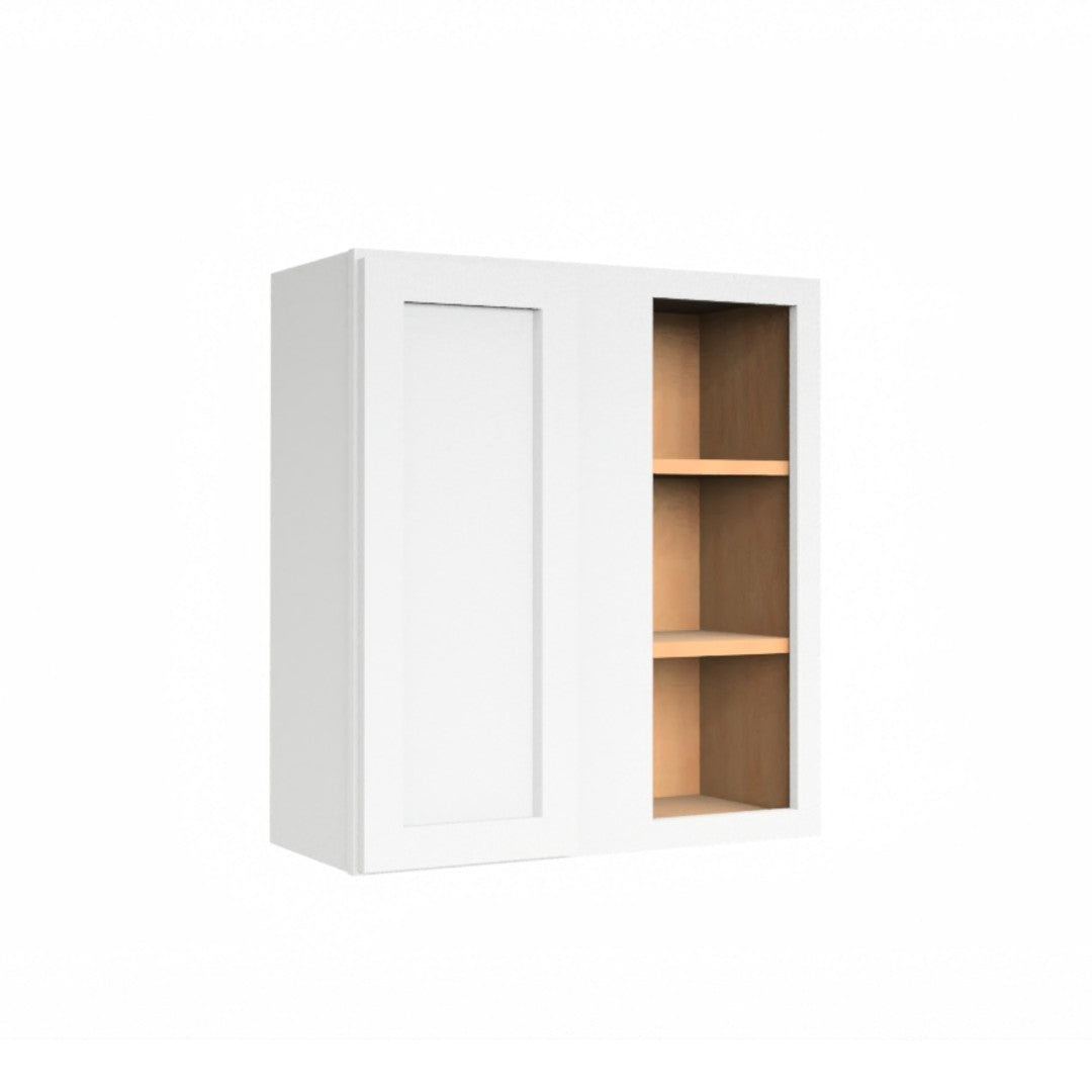 Clearance White Shaker Wall Blind Corner Cabinet 30" Tall