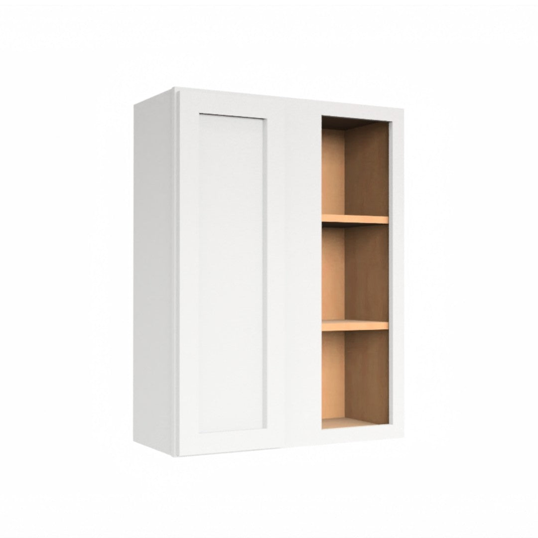Clearance White Shaker Wall Blind Corner Cabinet 36" Tall