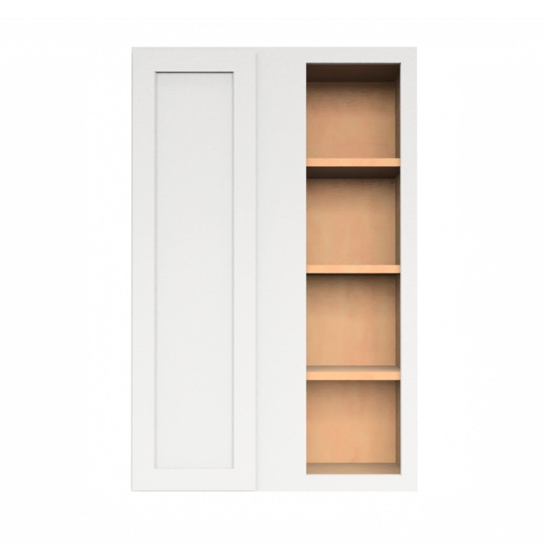 Clearance White Shaker Wall Blind Corner Cabinet 42" Tall