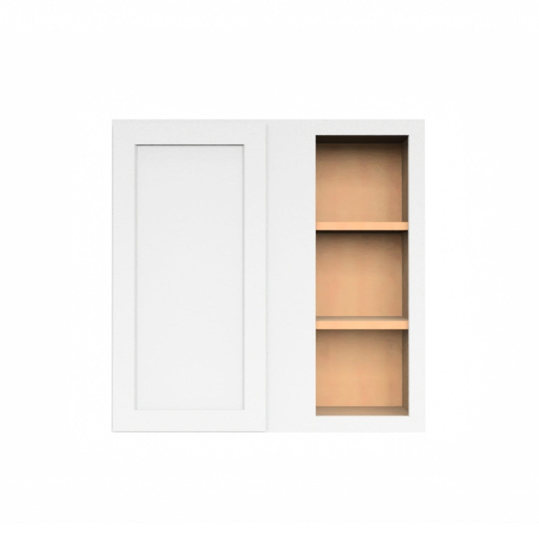 Clearance White Shaker Wall Blind Corner Cabinet 30" Tall
