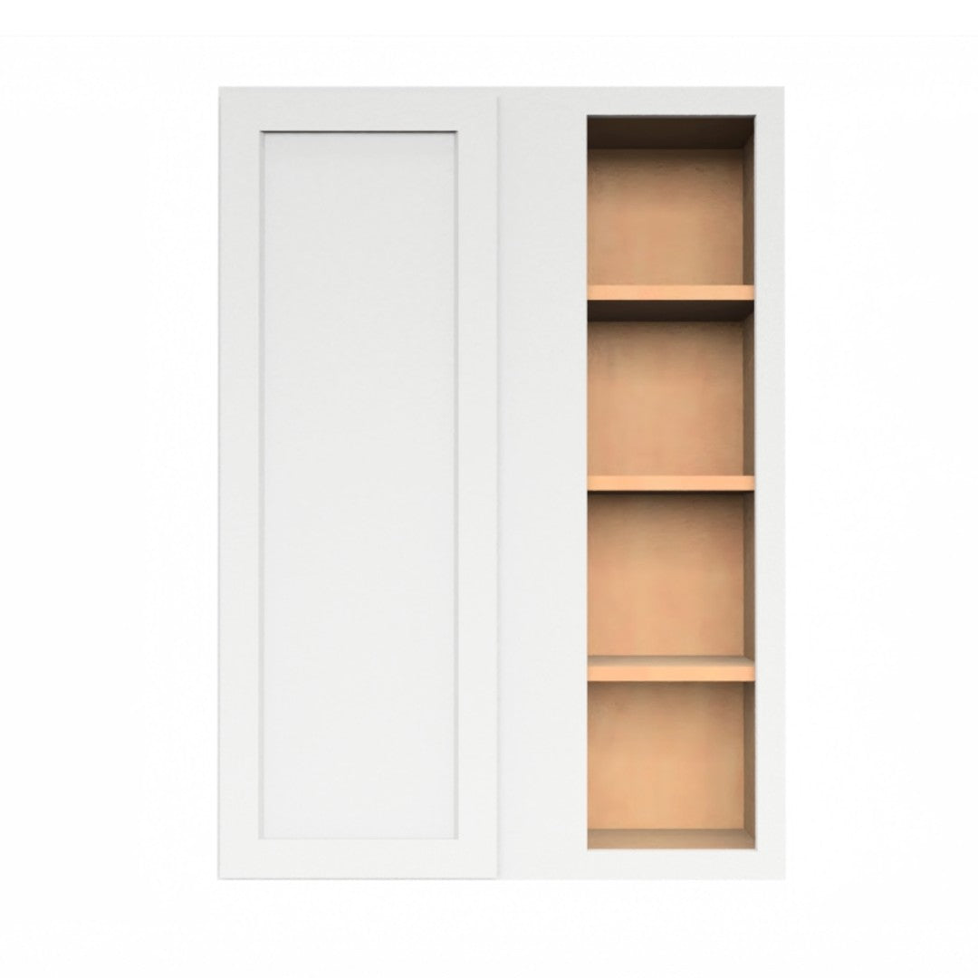 Clearance White Shaker Wall Blind Corner Cabinet 42" Tall