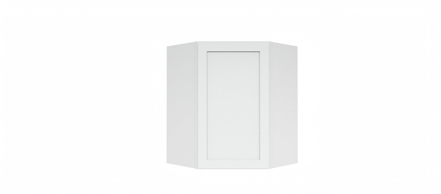 Clearance White Shaker Wall Diagonal Corner Cabinet