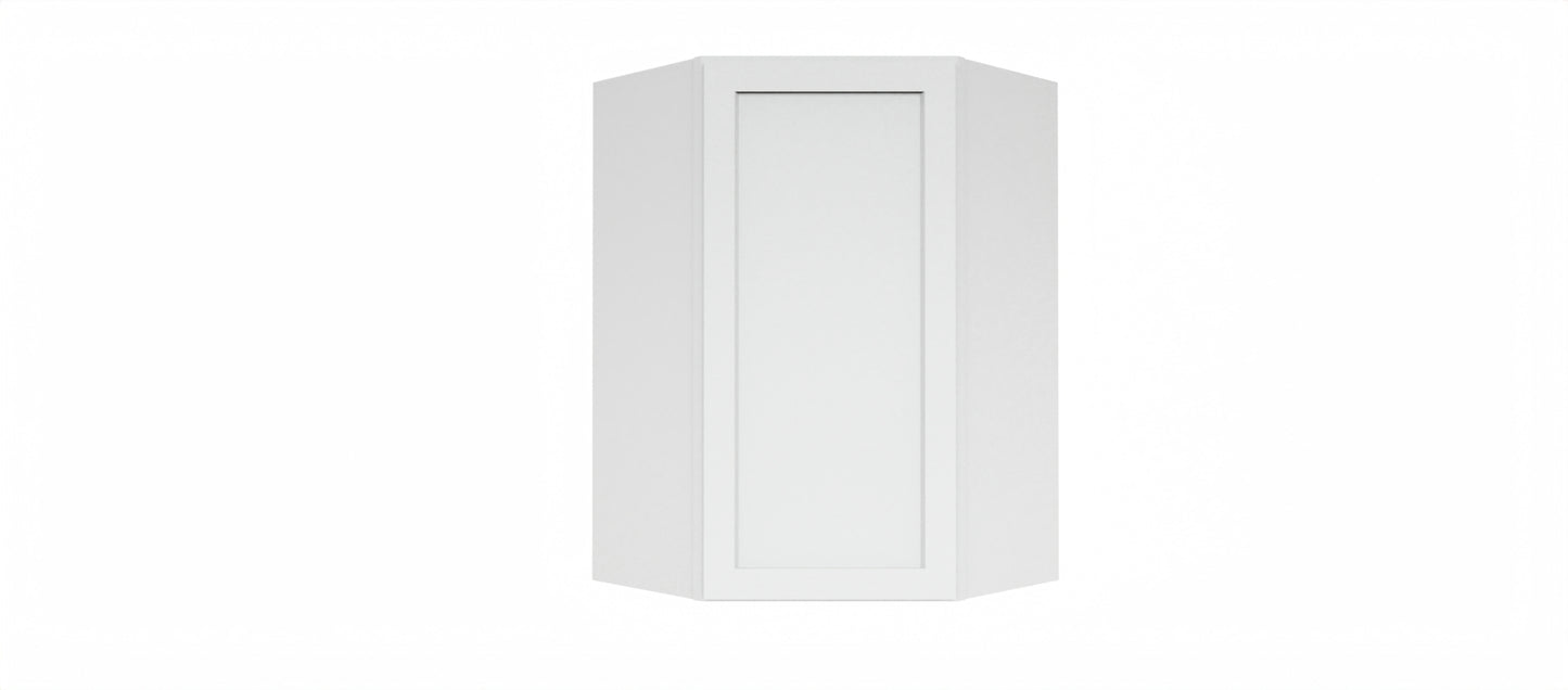 Clearance White Shaker Wall Diagonal Corner Cabinet
