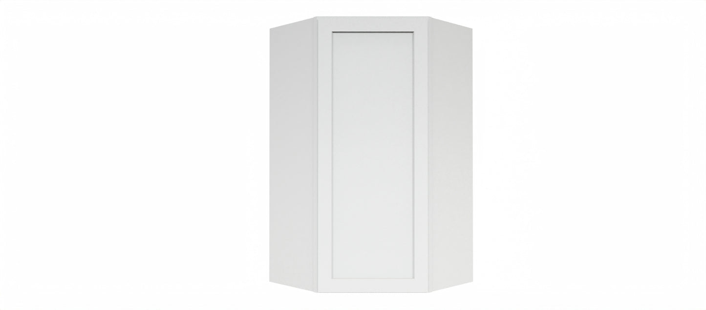 Clearance White Shaker Wall Diagonal Corner Cabinet
