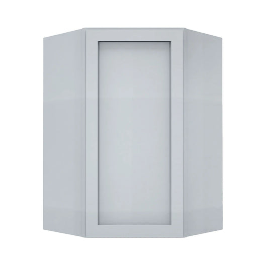 Clearance Gray Shaker Wall Diagonal Corner Cabinet