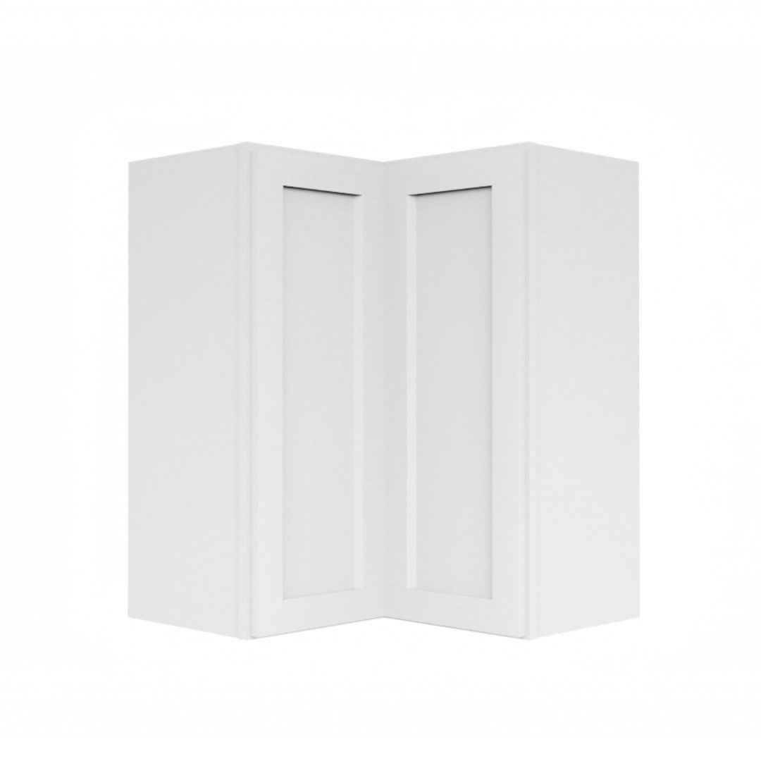 Clearance White Shaker Wall Pie Cut Corner Cabinet (Easy Reach)