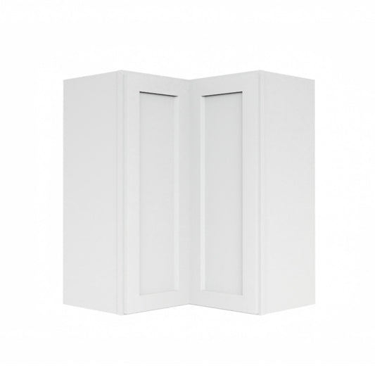 Clearance White Shaker Wall Pie Cut Corner Cabinet (Easy Reach)