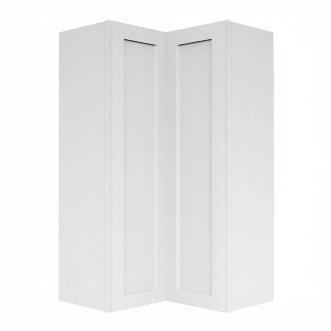 Clearance White Shaker Wall Pie Cut Corner Cabinet (Easy Reach)