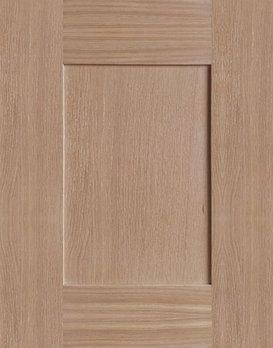 white rift oak shaker door