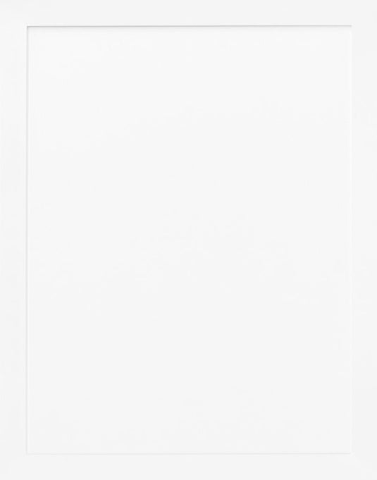 White Slim Shaker Wall Open Cabinets - 30" Tall